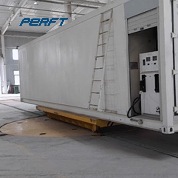 heavy duty transfer cart for painting booth metal part transport 50 tons